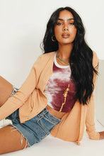Load image into Gallery viewer, For Love Button Front Knit Top // Apricot