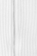 Load image into Gallery viewer, For The Future Zip Front Knit Top // White