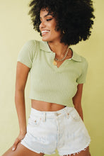 Load image into Gallery viewer, Another You Ribbed Knit Top // Sage