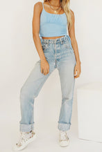 Load image into Gallery viewer, From Backstage Drawstring Top // Sky