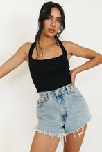 Load image into Gallery viewer, Everybody Dance Tie Back Knit Top // Black