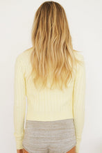 Load image into Gallery viewer, New Mantra Button Front Knit Top // Lemon