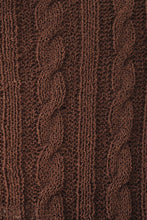 Load image into Gallery viewer, Line Up Button Front Knit Top // Chocolate