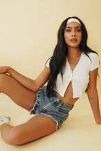 Load image into Gallery viewer, Fashion Times Button Front Knit Top // White