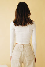 Load image into Gallery viewer, Along The Road Ribbed Top // White