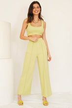 Load image into Gallery viewer, L.A Parties Ribbed Pants // Lime