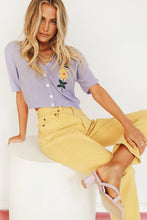 Load image into Gallery viewer, Lost In Yesterday Button Front Knit Top // Lilac