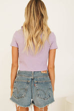 Load image into Gallery viewer, If You Stay Tie Front Top // Lilac