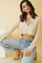Load image into Gallery viewer, Hold On Tie Back Knit Top // Natural