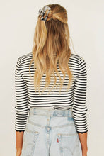Load image into Gallery viewer, Another Moment Button Front Knit Top // Stripe