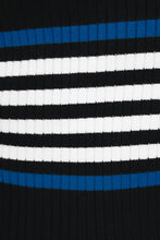 Load image into Gallery viewer, 90's Culture Ribbed Zip Front Top // Black