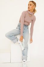 Load image into Gallery viewer, Never Say Never Knit Top // Mauve