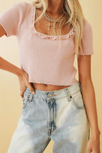 Load image into Gallery viewer, Fall For You Ribbed Knit Top // Rose