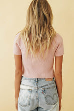 Load image into Gallery viewer, Fall For You Ribbed Knit Top // Rose