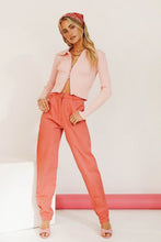 Load image into Gallery viewer, Last Minute Zip Front Knit Top // Pink