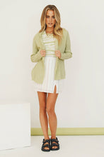 Load image into Gallery viewer, By Morning Button Front Knit Top // Sage