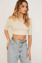 Load image into Gallery viewer, Into Temptation Off-Shoulder Top // Natural