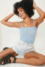 Load image into Gallery viewer, 1998 Tie Knit Top // Sky