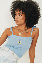 Load image into Gallery viewer, 1998 Tie Knit Top // Sky