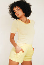 Load image into Gallery viewer, Cali Summer Knit Top // Yellow