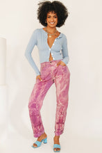 Load image into Gallery viewer, New Mantra Button Front Knit Top // Sky