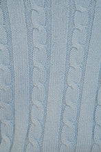 Load image into Gallery viewer, New Mantra Button Front Knit Top // Sky