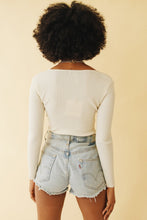 Load image into Gallery viewer, Me & You Ribbed Knit Top // Cream