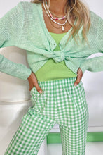 Load image into Gallery viewer, Love Song Button Front Knit Top // Lime