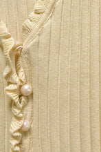 Load image into Gallery viewer, Kit Button Front Knit Top // Natural