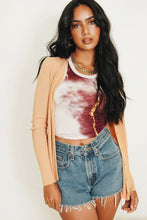 Load image into Gallery viewer, For Love Button Front Knit Top // Apricot
