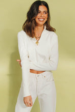 Load image into Gallery viewer, Famous Groupies Knit Top // White
