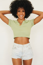 Load image into Gallery viewer, Another You Ribbed Knit Top // Sage
