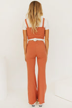 Load image into Gallery viewer, 70&#39;s Supermodels Ribbed Pants // Rust
