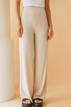Load image into Gallery viewer, Baby Come Back Ribbed Pants // Nude
