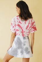 Load image into Gallery viewer, Backstage Tie Dye Mini Skirt // Grey
