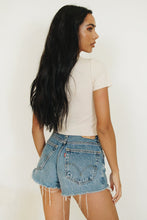 Load image into Gallery viewer, Covergirl Tie Front Ribbed Top // Nude
