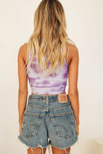 Load image into Gallery viewer, Cool Parties Ribbed Tie Dye Top // Purple
