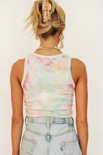 Load image into Gallery viewer, Going To Cali Ribbed Tie Dye Top // Multi
