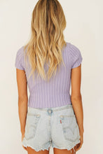 Load image into Gallery viewer, Another Day Button Front Knit Top // Lilac
