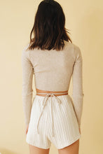 Load image into Gallery viewer, In The Loop Ribbed Knit Top // Natural
