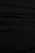 Load image into Gallery viewer, California Nights Ribbed Drawstring Mini Dress // Black
