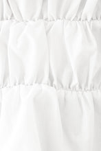 Load image into Gallery viewer, In The Resort Ruched Tie Top // White
