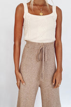 Load image into Gallery viewer, Call Me Ribbed Knit Pants // Mocha

