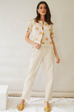Load image into Gallery viewer, Florence Button Front Knit Top // Natural
