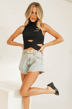 Load image into Gallery viewer, Afterparty Ribbed Knit Top // Black

