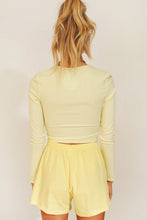 Load image into Gallery viewer, Day Dreamer Ribbed Top // Lemon
