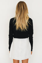 Load image into Gallery viewer, Girl Gang Button Front Knit Top // Black
