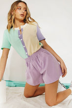 Load image into Gallery viewer, Flashback Button Front Knit Top // Multi
