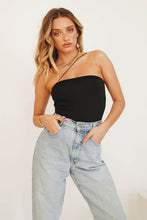 Load image into Gallery viewer, A Supermodel Life One-Shoulder Bodysuit // Black
