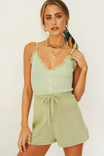 Load image into Gallery viewer, In The Details Button Front Knit Cami // Sage

